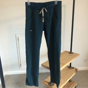 FIGS Caribbean blue Kade cargo scrub pants